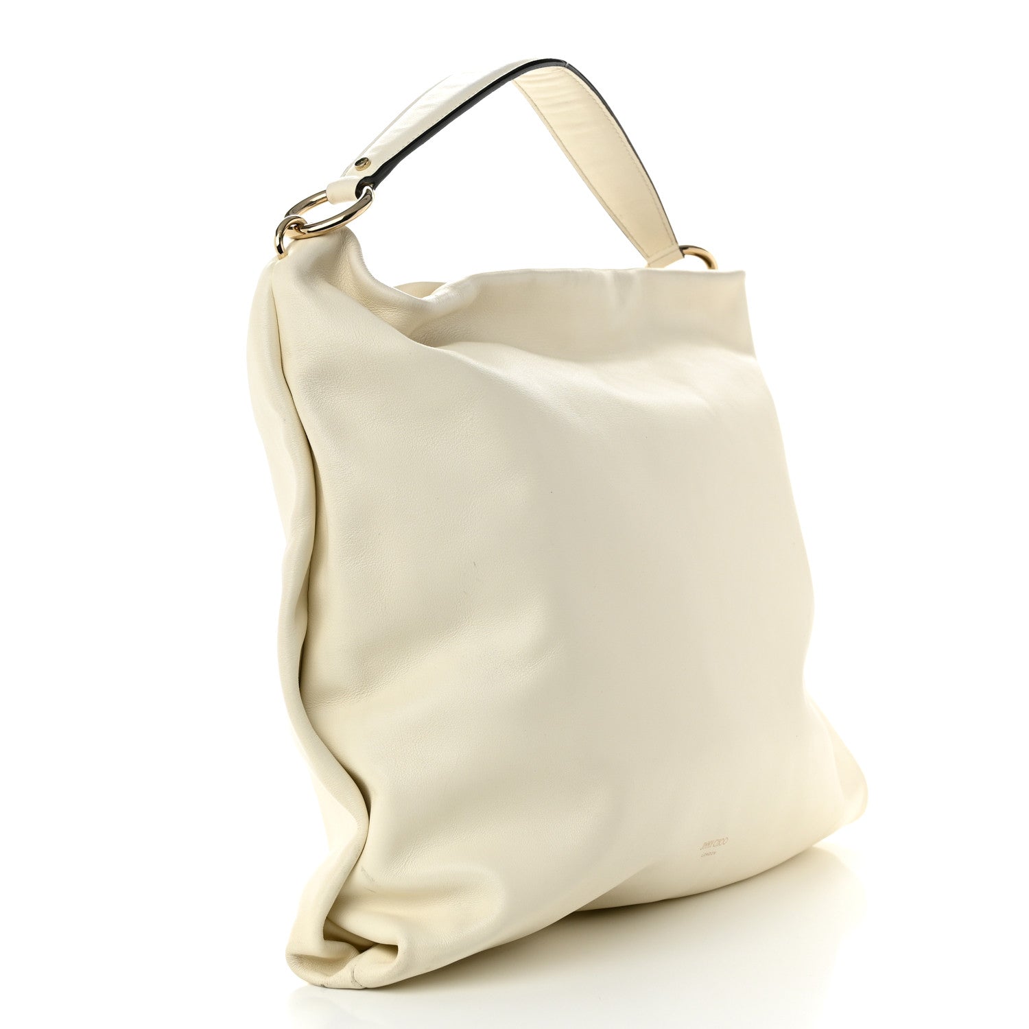 Jimmy Choo Smooth Calfskin Callie Hobo Bag Latte 3 of 12