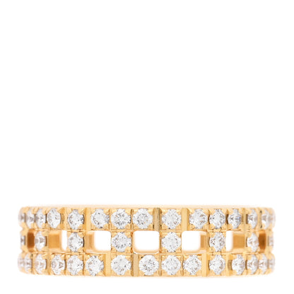 Tiffany 18K Yellow Gold Diamond T True Wide Ring 54 7 1 of 4