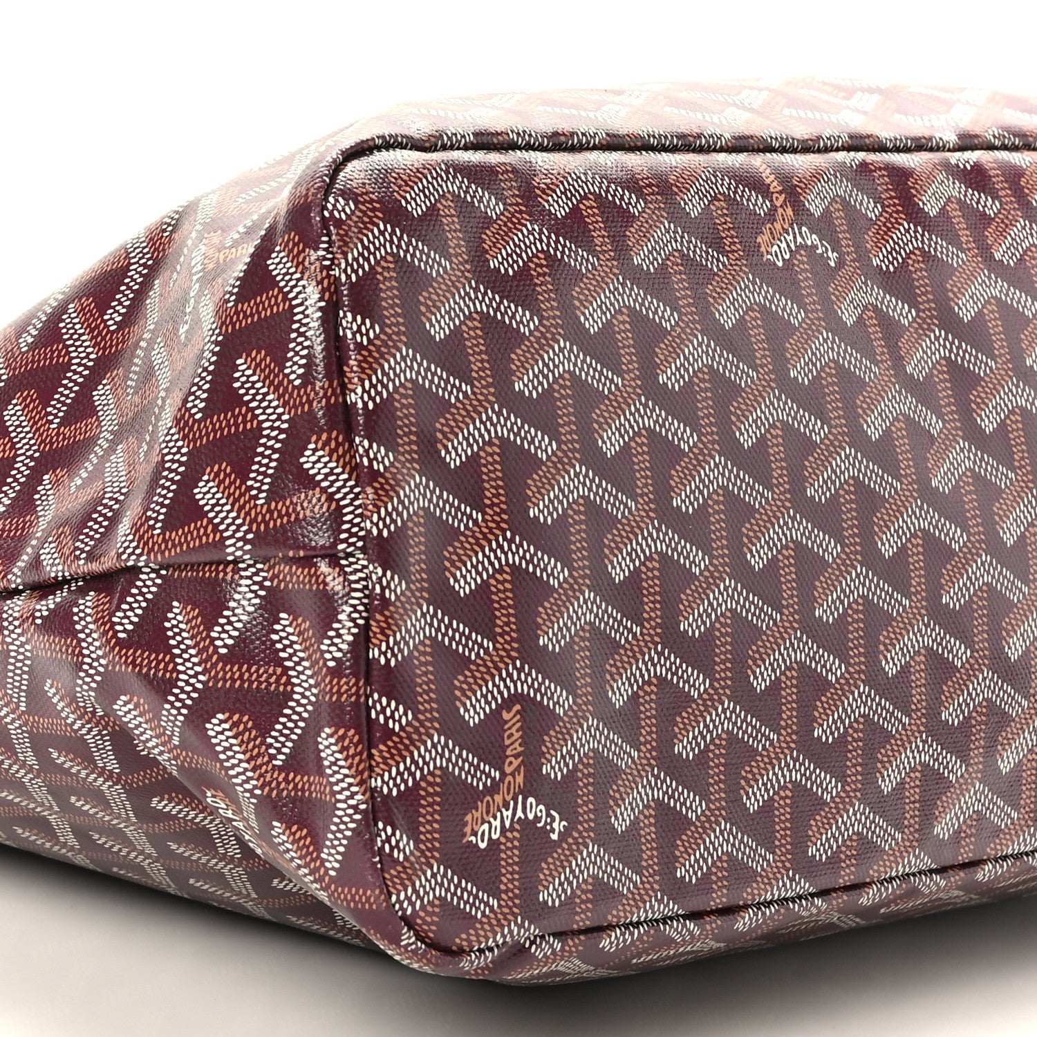 Goyard Goyardine Boheme Hobo Burgundy 9 of 10