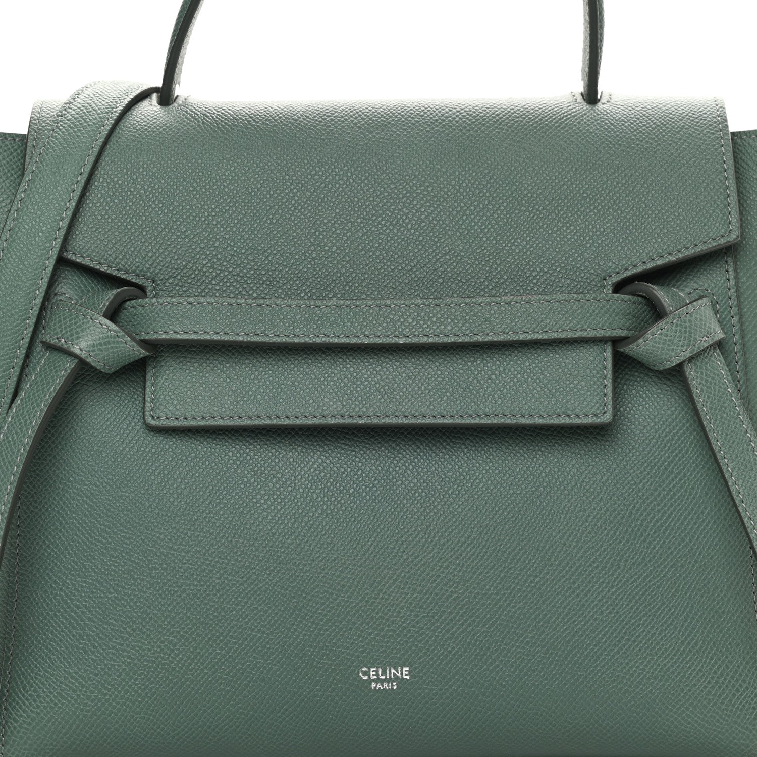 Celine Grained Calfskin Micro Belt Bag Celadon 8 of 11