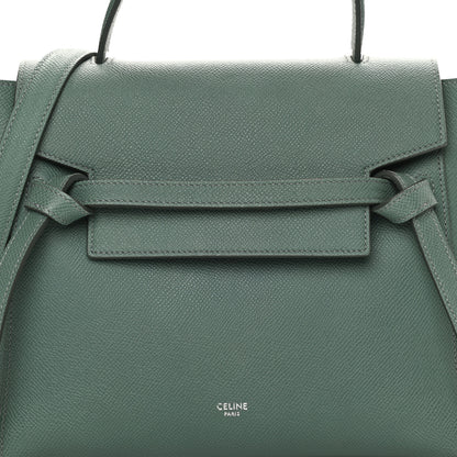 Celine Grained Calfskin Micro Belt Bag Celadon 8 of 11
