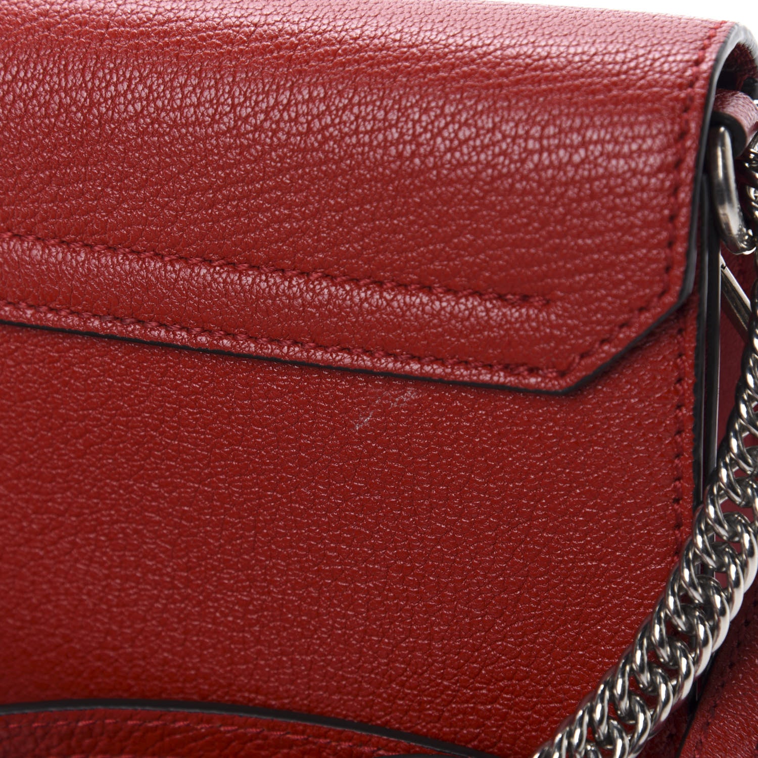 Givenchy Goatskin Mini GV3 Shoulder Bag Bright Red 9 of 10