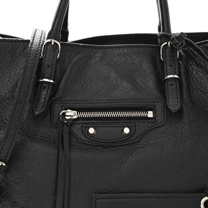Balenciaga Veau Papier A6 Zip Around Tote Black 8 of 10