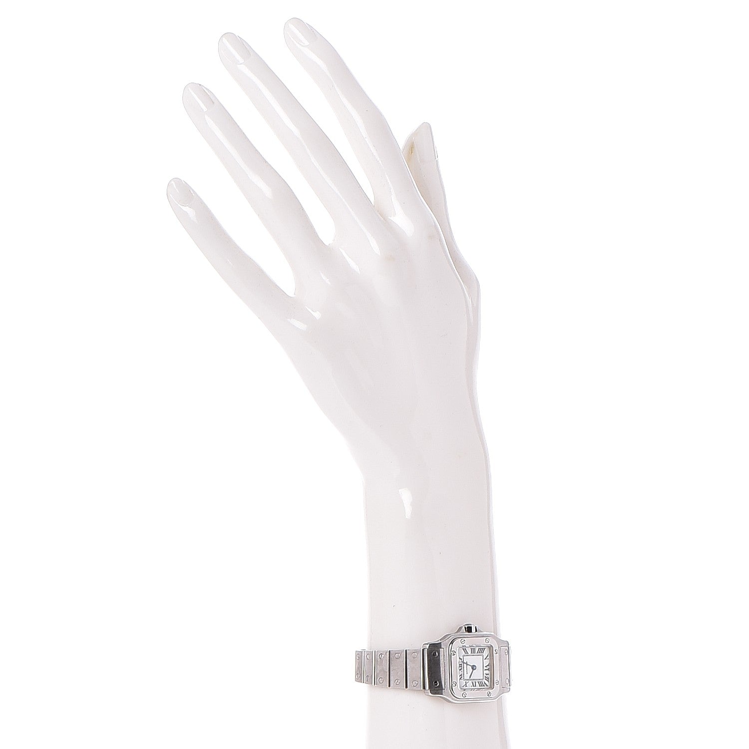 Cartier Stainless Steel 24mm Santos de Galbee Quartz Watch 2 of 7