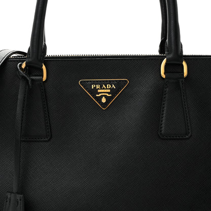 Prada Saffiano Medium Galleria Double Zip Tote Black 8 of 11