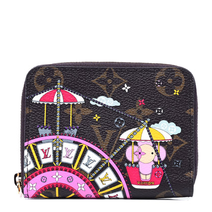 Louis Vuitton Monogram 2020 Christmas Animation Big Wheel Zippy Coin Purse Rose Ballerine 1 of 4