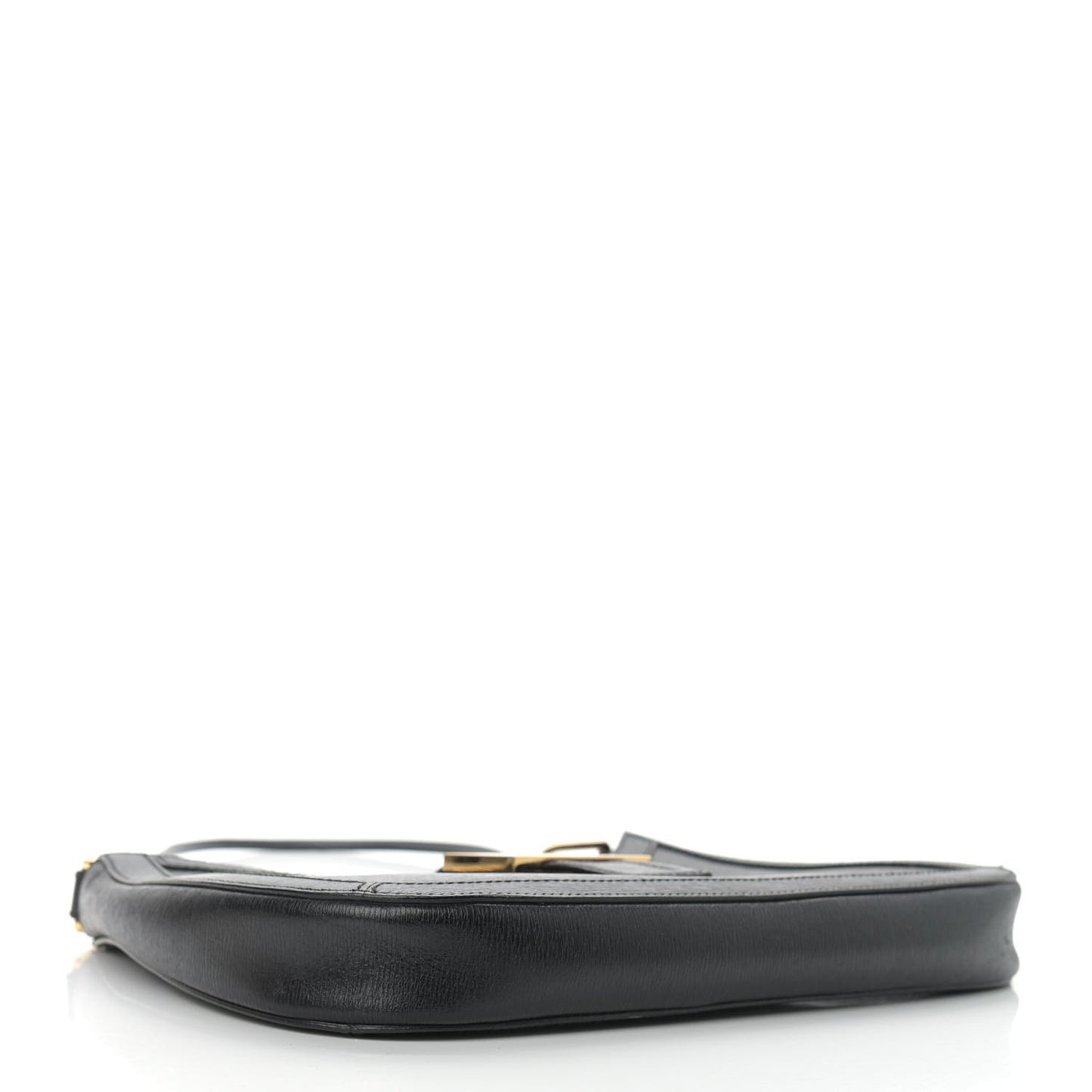 Calfskin G Buckle Shoulder Bag Black