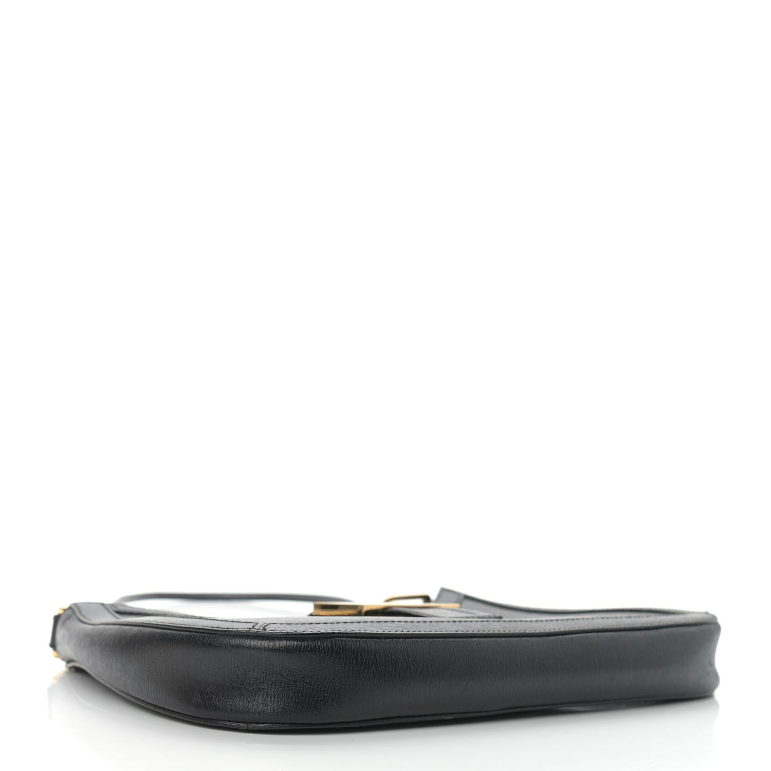 Gucci Calfskin G Buckle Shoulder Bag Black 4 of 22