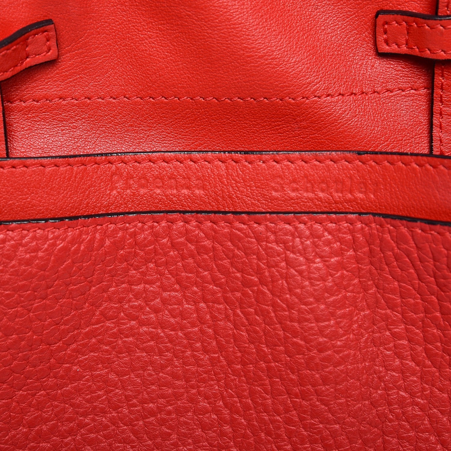 Proenza Schouler Pebbled Calfskin PS Courier Backpack Red 6 of 10