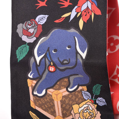 Louis Vuitton Silk Monogram Superstition Bandeau Black 4 of 6