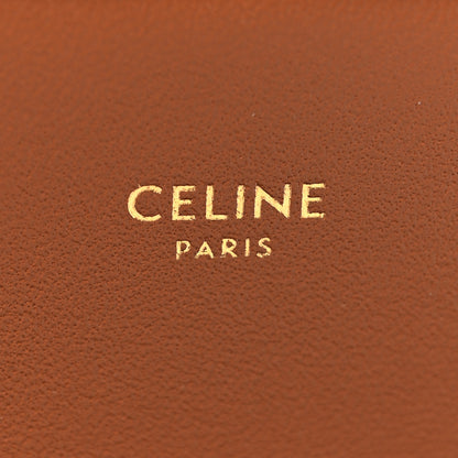 Celine Calfskin Triomphe Canvas Teen Triomphe Bag Tan 5 of 8