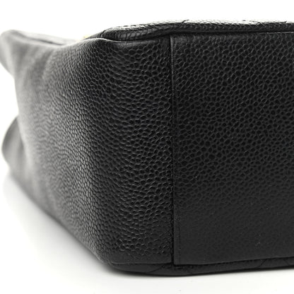 Chanel Caviar Quilted Petit Shopping Tote PST Black 9 of 10