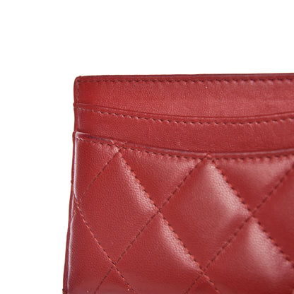 Chanel Lambskin Quilted Card Holder Red 18 of 22