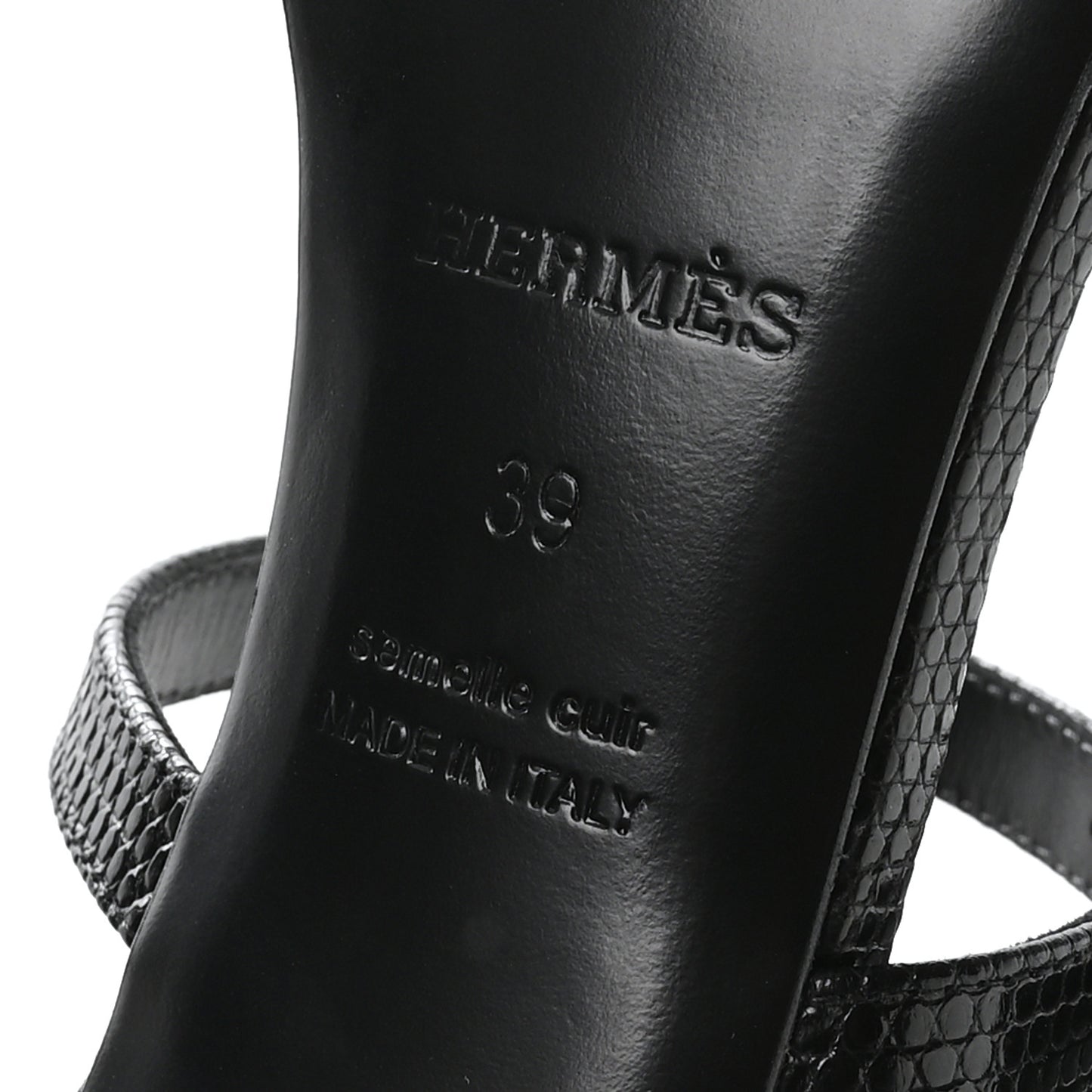 Lizard Premiere 90 Sandals 39 Black