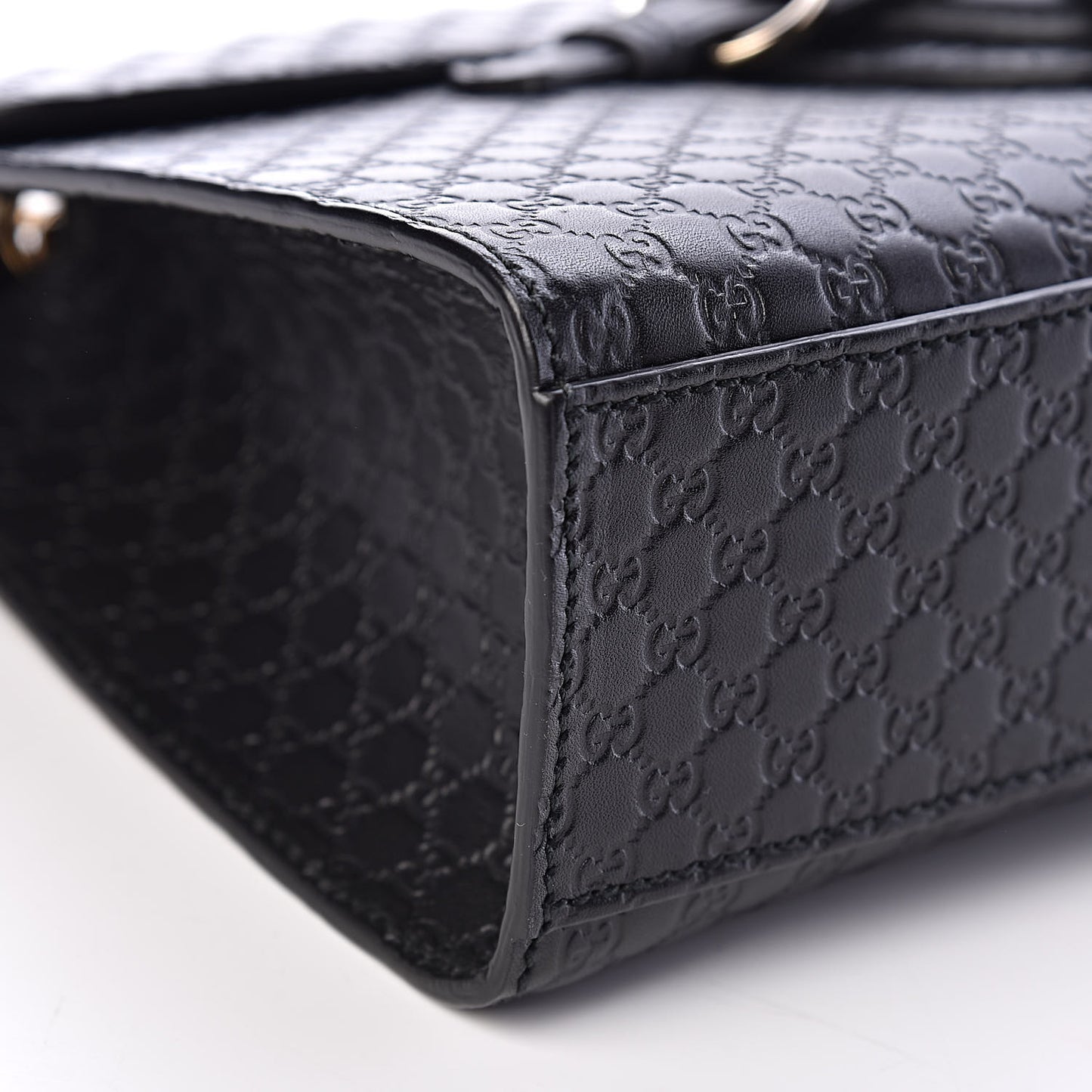 Microguccissima Medium Emily Chain Shoulder Bag Black