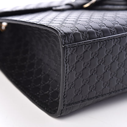 Gucci Microguccissima Medium Emily Chain Shoulder Bag Black 10 of 11