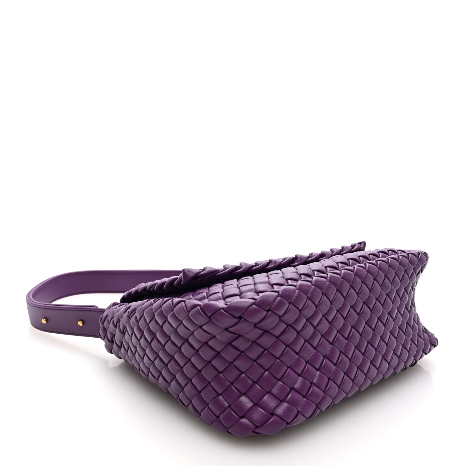 Bottega Veneta Nappa Intrecciato Small Cobble Messenger Bag
