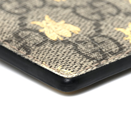 Gucci GG Supreme Monogram Bees Card Holder Black 8 of 9