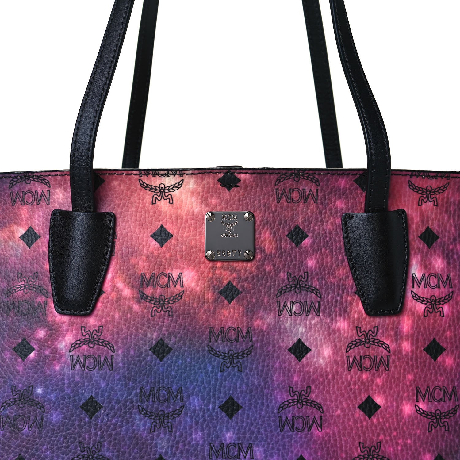 MCM Galaxy Visetos Medium Shopper Tote Multicolor 7 of 13