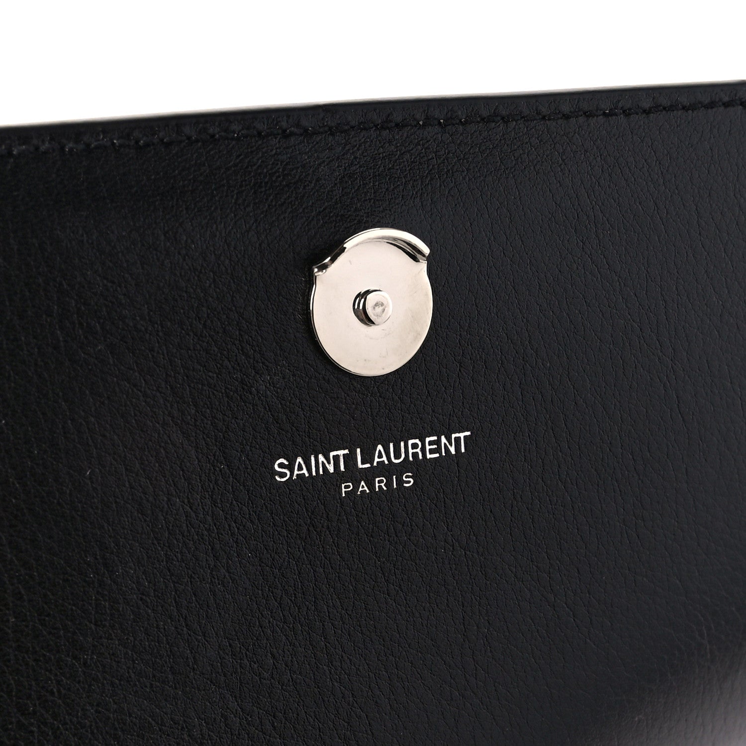 Saint Laurent Calfskin Crystal Star Medium Monogram Kate Satchel Black 6 of 11
