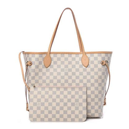 Louis Vuitton Damier Azur Neo Neverfull MM Rose Ballerine 1 of 16