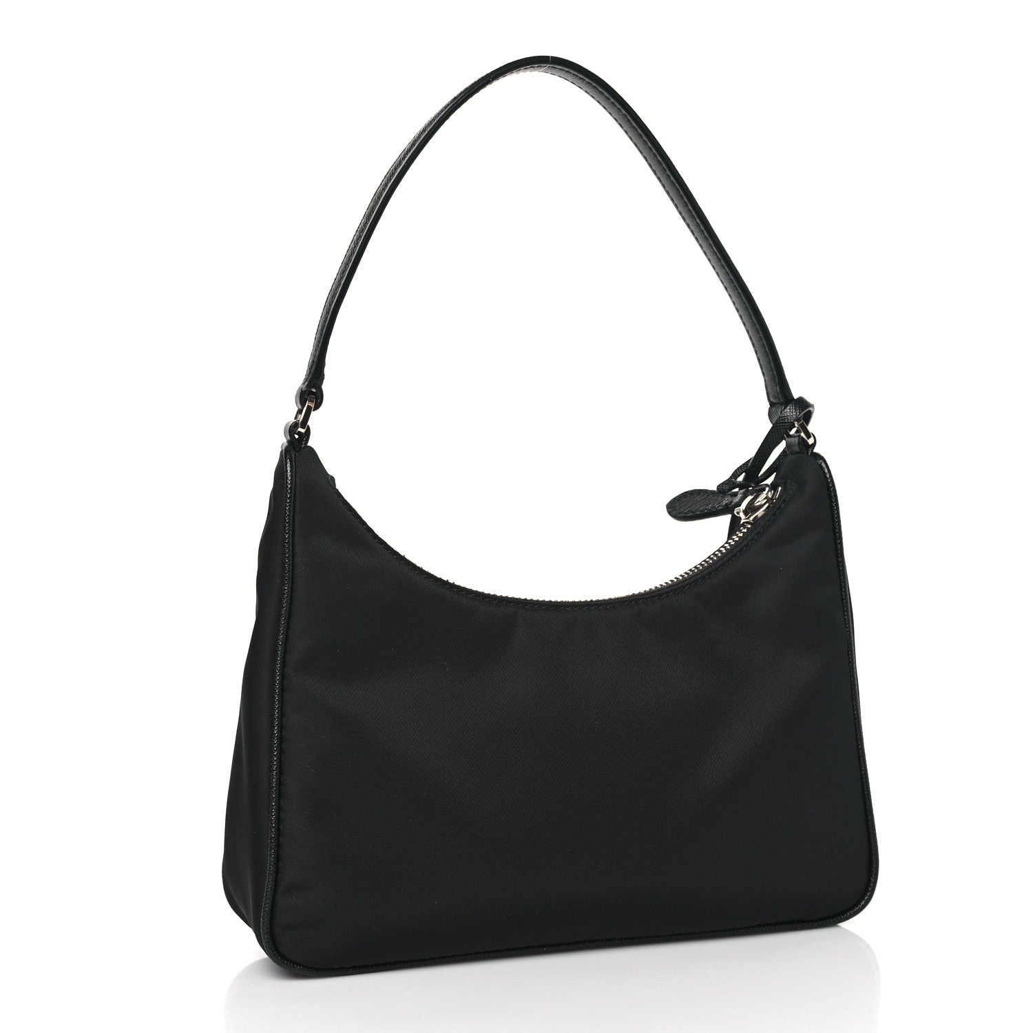 Prada Tessuto Nylon Saffiano Mini Re-Edition 2005 Bag Black 3 of 9