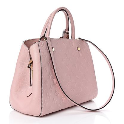 Louis Vuitton Empreinte Montaigne MM Rose Ballerine 3 of 12