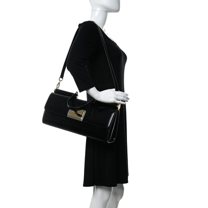 Dolce & Gabbana Shiny Calfskin 90's Sicily Bag Black 2 of 9