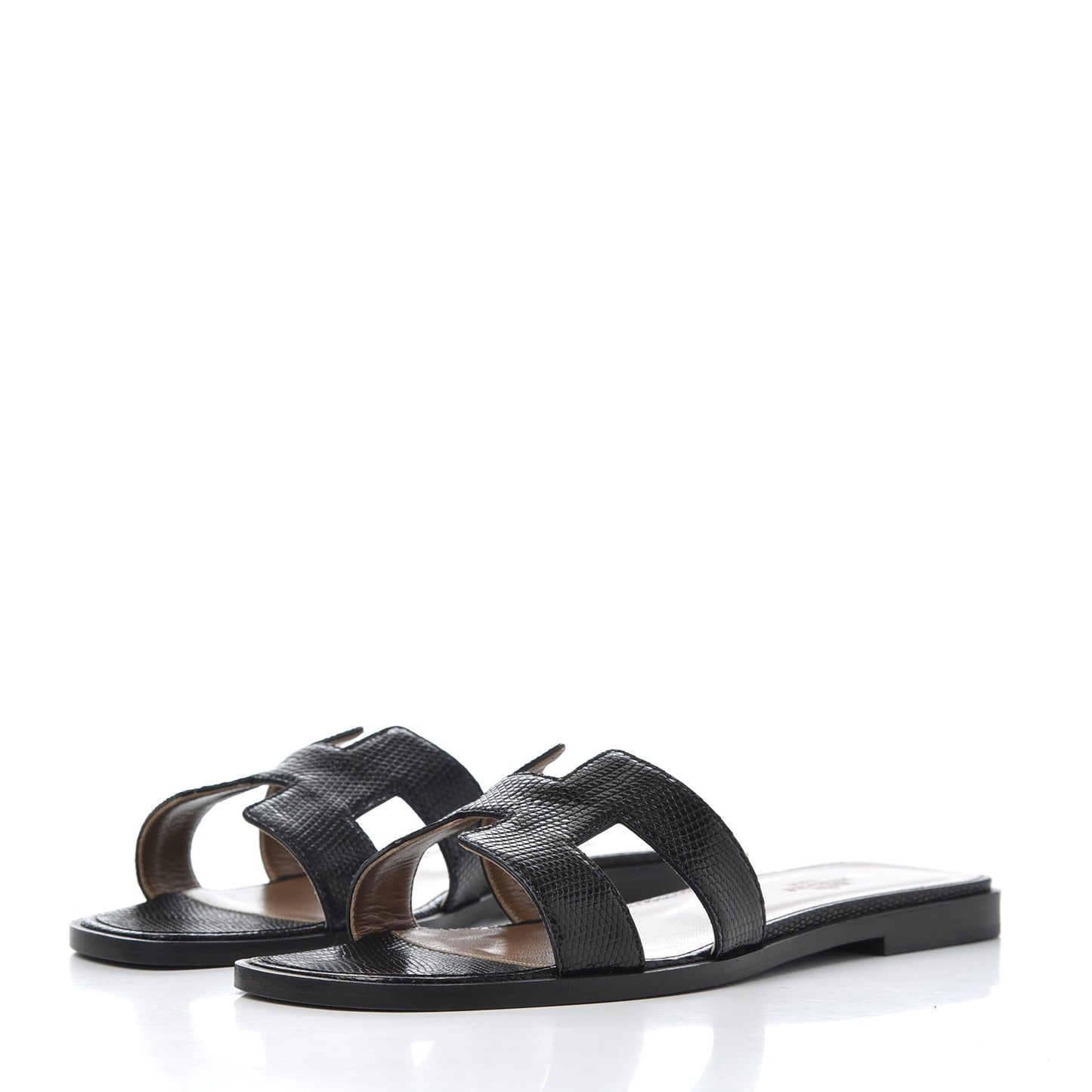 Lizard Oran Sandals 37.5 Black