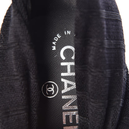 Chanel Patent Knit Sock Boots 38 Black 10 of 11