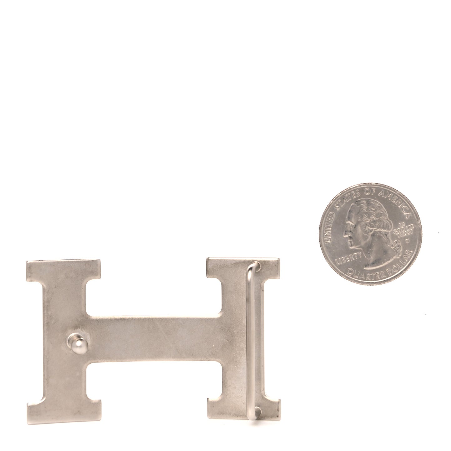 Brushed Palladium 32mm H Belt Buckle