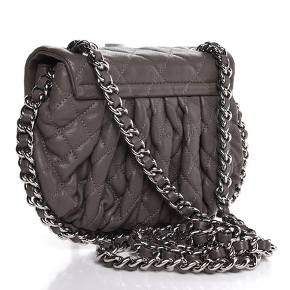 Chanel Washed Lambskin Quilted Mini Chain Around Flap Taupe 3 of 9