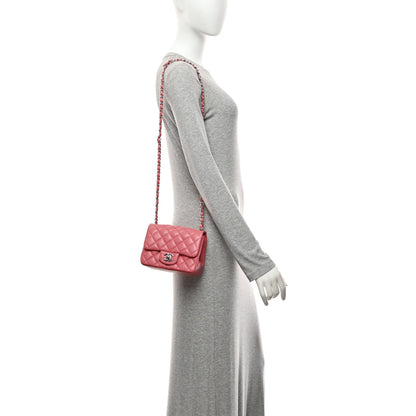 Chanel Lambskin Quilted Mini Square Flap Pink 2 of 11