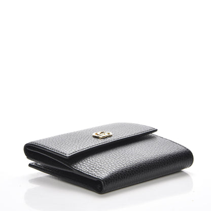 Gucci Dollar Calfskin Double G French Flap Wallet Black 4 of 8
