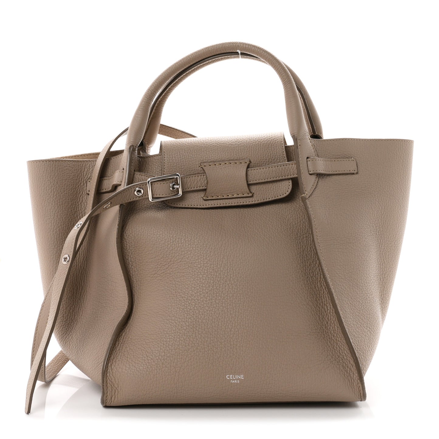 Supple Grained Calfskin Small Big Bag Light Taupe