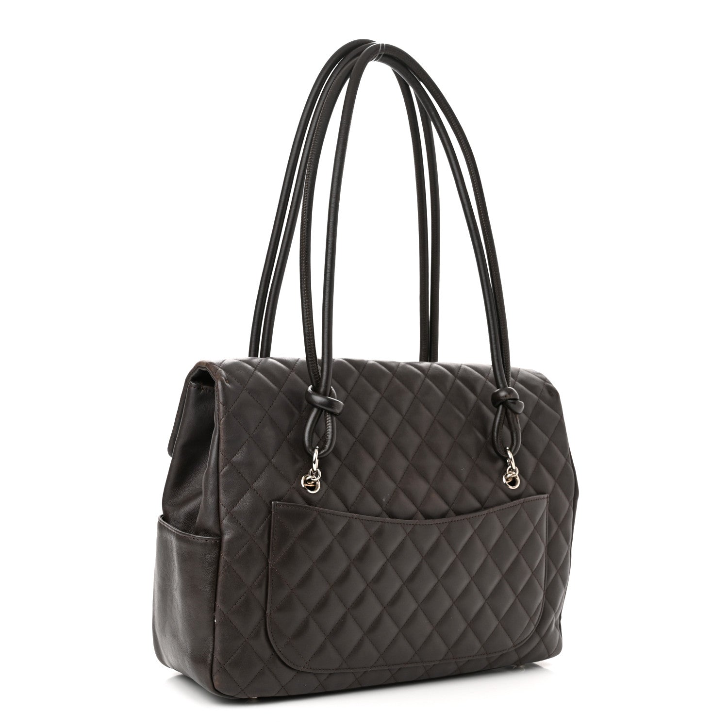 Chanel Calfskin Quilted Large Cambon Flap Brown Beige 2 of 17