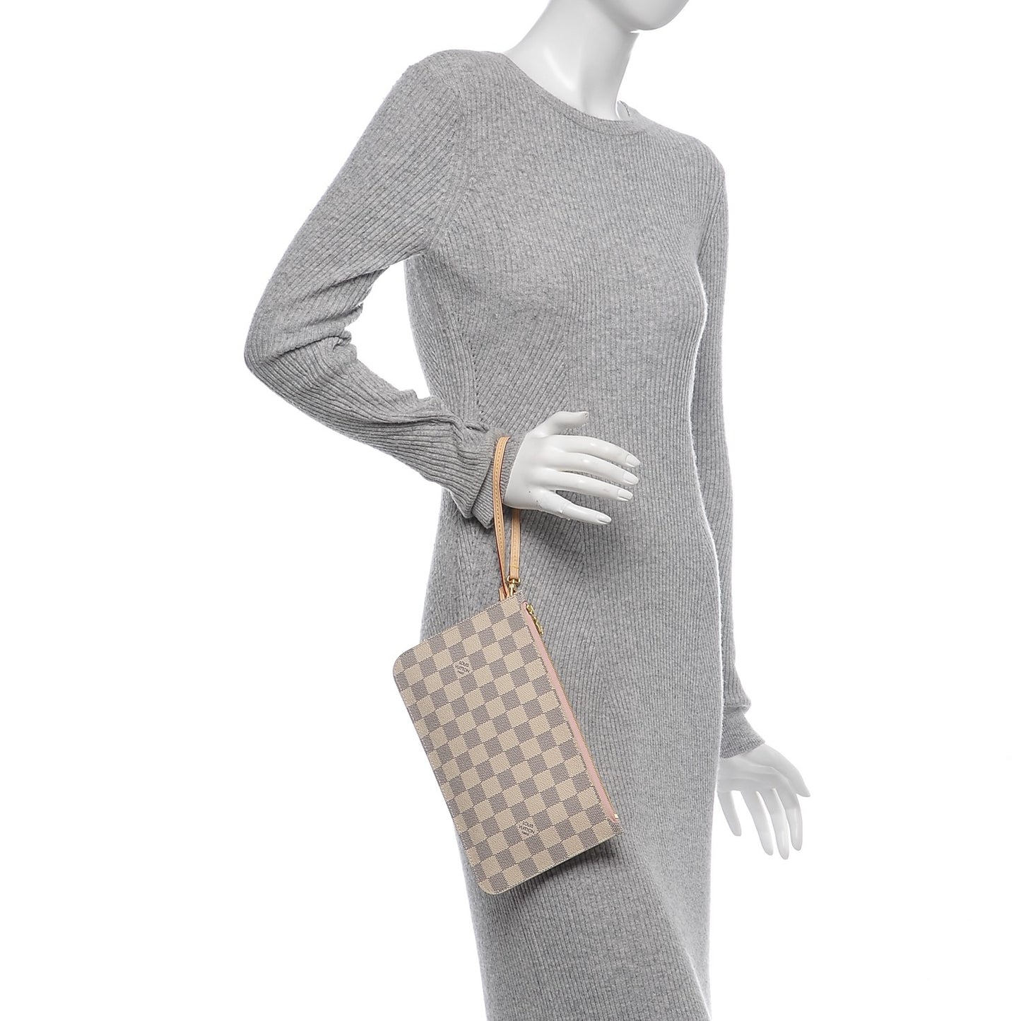 Damier Azur Neverfull MM GM Pochette Rose Ballerine