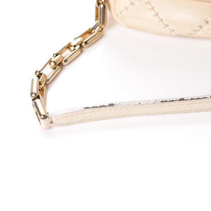 Chanel Calfskin Quilted Retro Chain Flap Beige 8 of 27