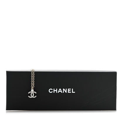 Chanel Crystal CC Necklace Gold Silver 6 of 6