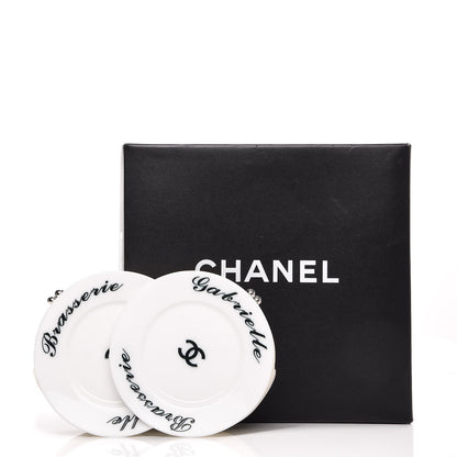 Chanel Plexiglass Brasserie Gabrielle Plates Minaudiere White 2 of 13