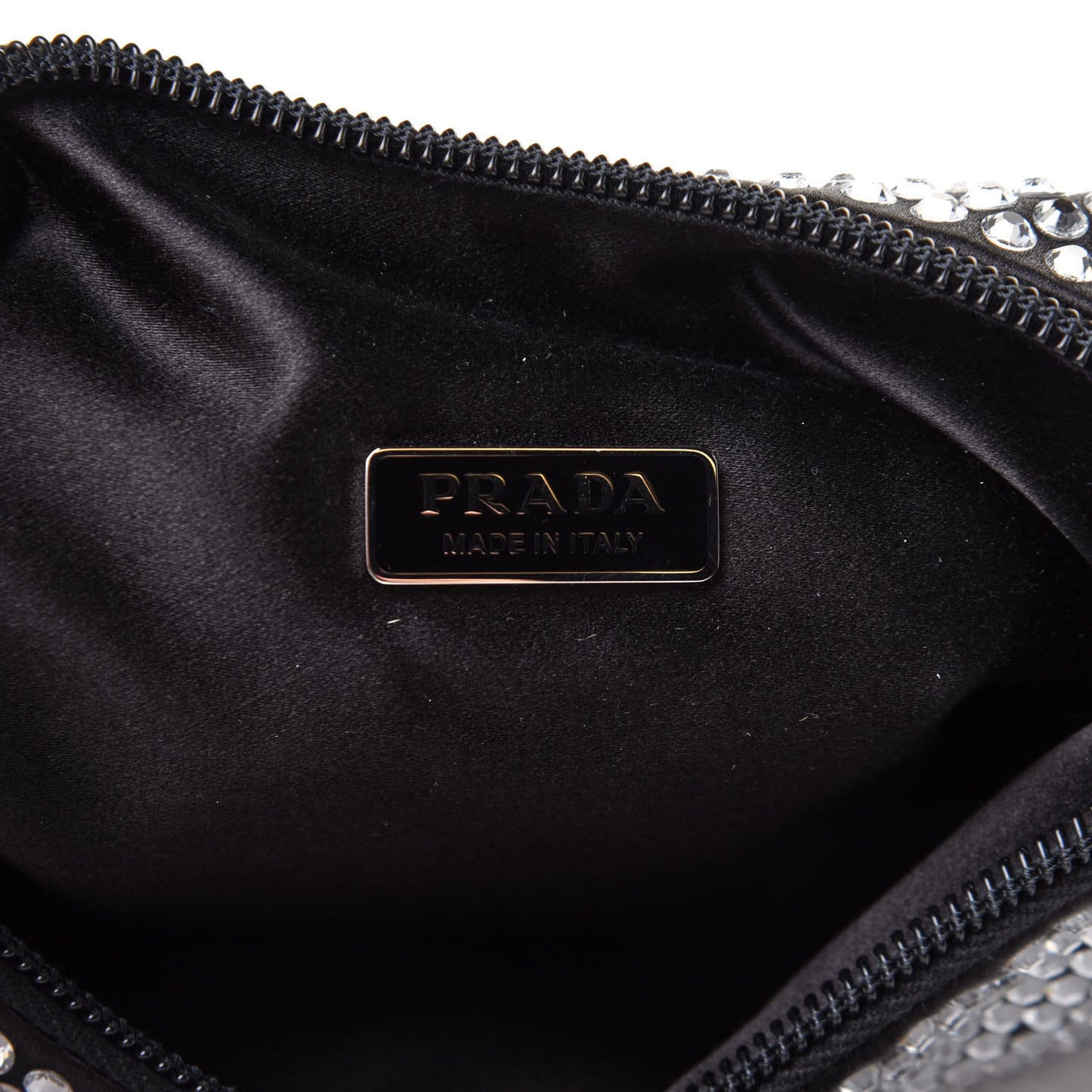 Satin Crystal Mini Re-Edition 2000 Bag Cristal