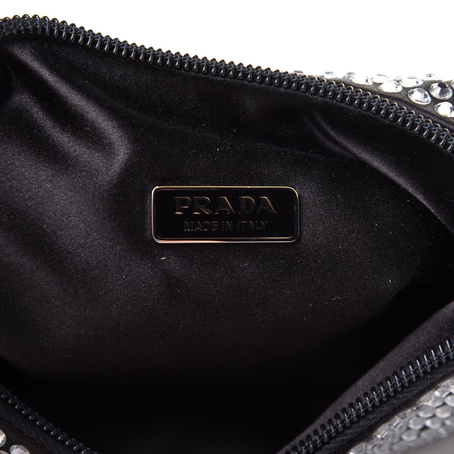 Prada Satin Crystal Mini Re-Edition 2000 Bag Cristal 6 of 12