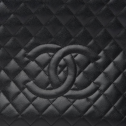 Chanel Caviar Quilted Petit Shopping Tote PST Black 7 of 9