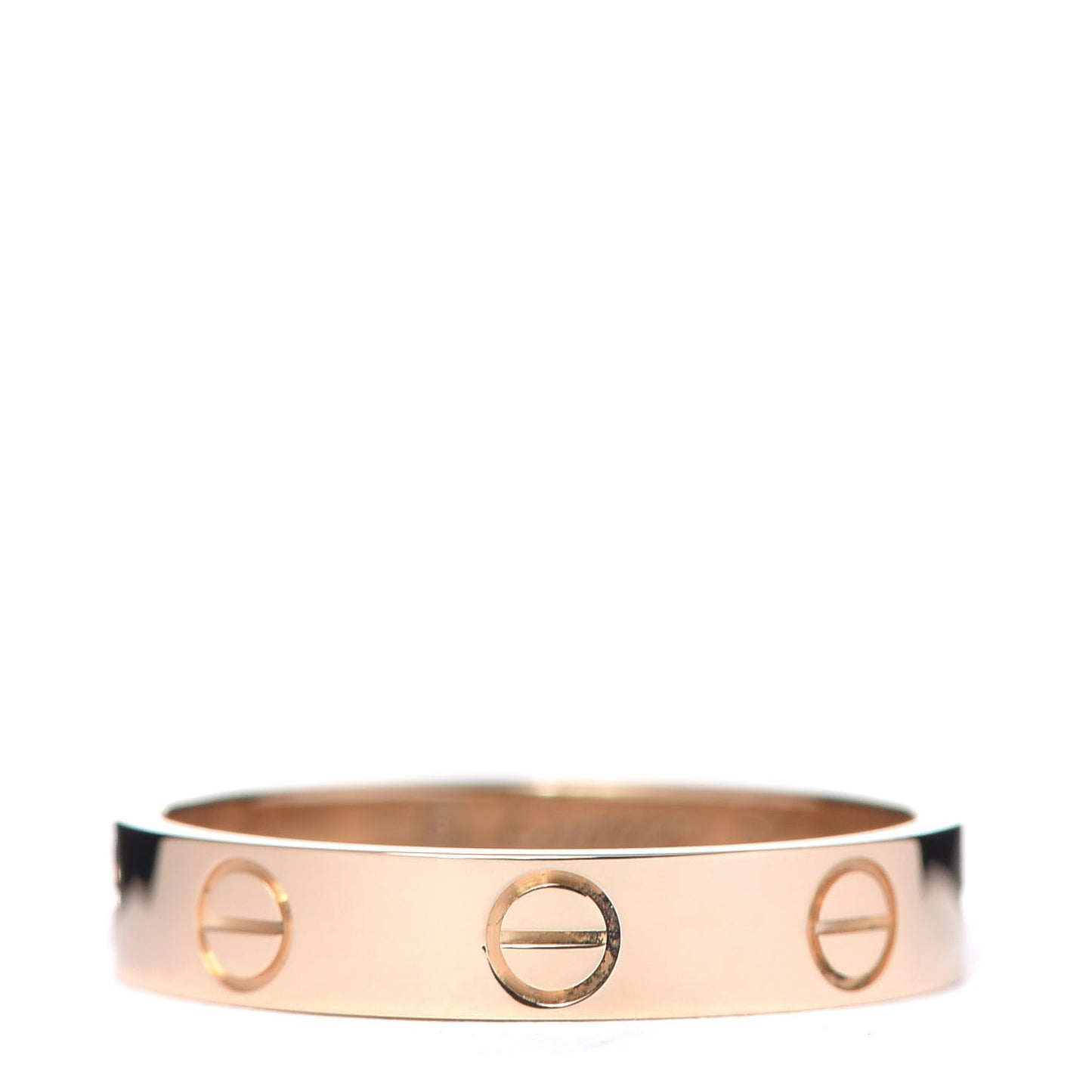 18K Yellow Gold 3.5mm LOVE Wedding Band Ring 52 6