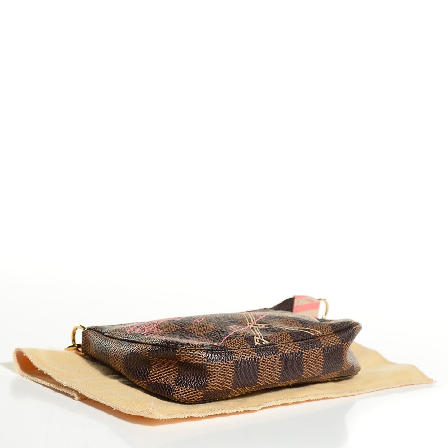 Damier Ebene 2014 Christmas Animation Mini Pochette Accessories