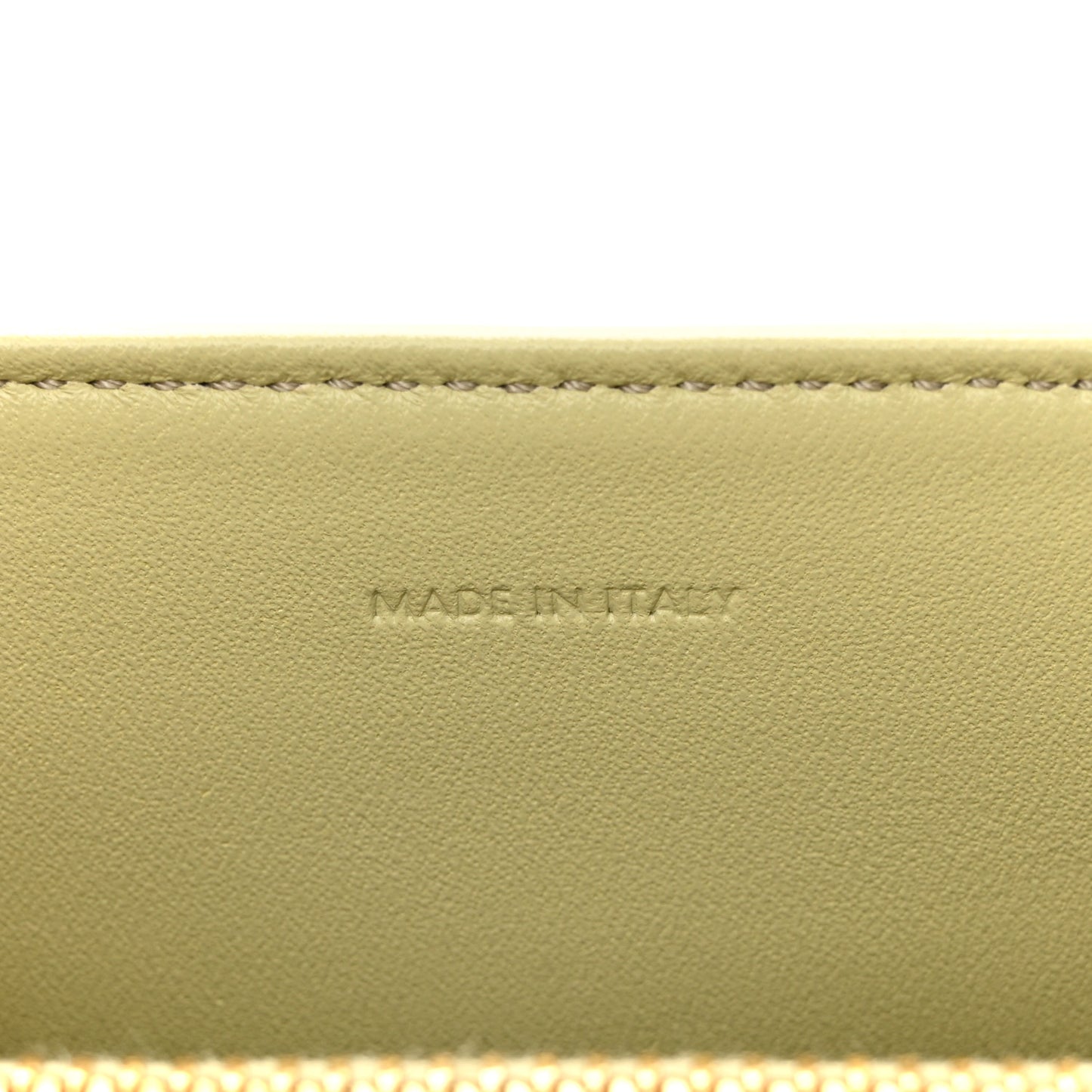 Satinated Calfskin Mini 16 Top Handle Bag Almond Green