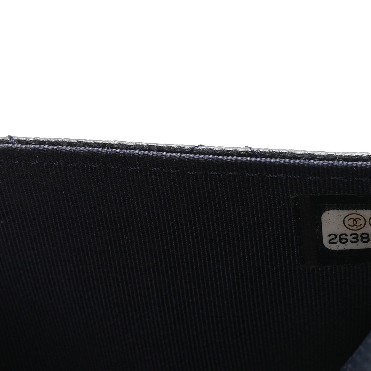 Chanel Caviar Quilted Wallet on Chain WOC Navy Blue 8 of 11
