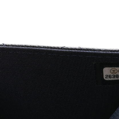 Chanel Caviar Quilted Wallet on Chain WOC Navy Blue 8 of 11