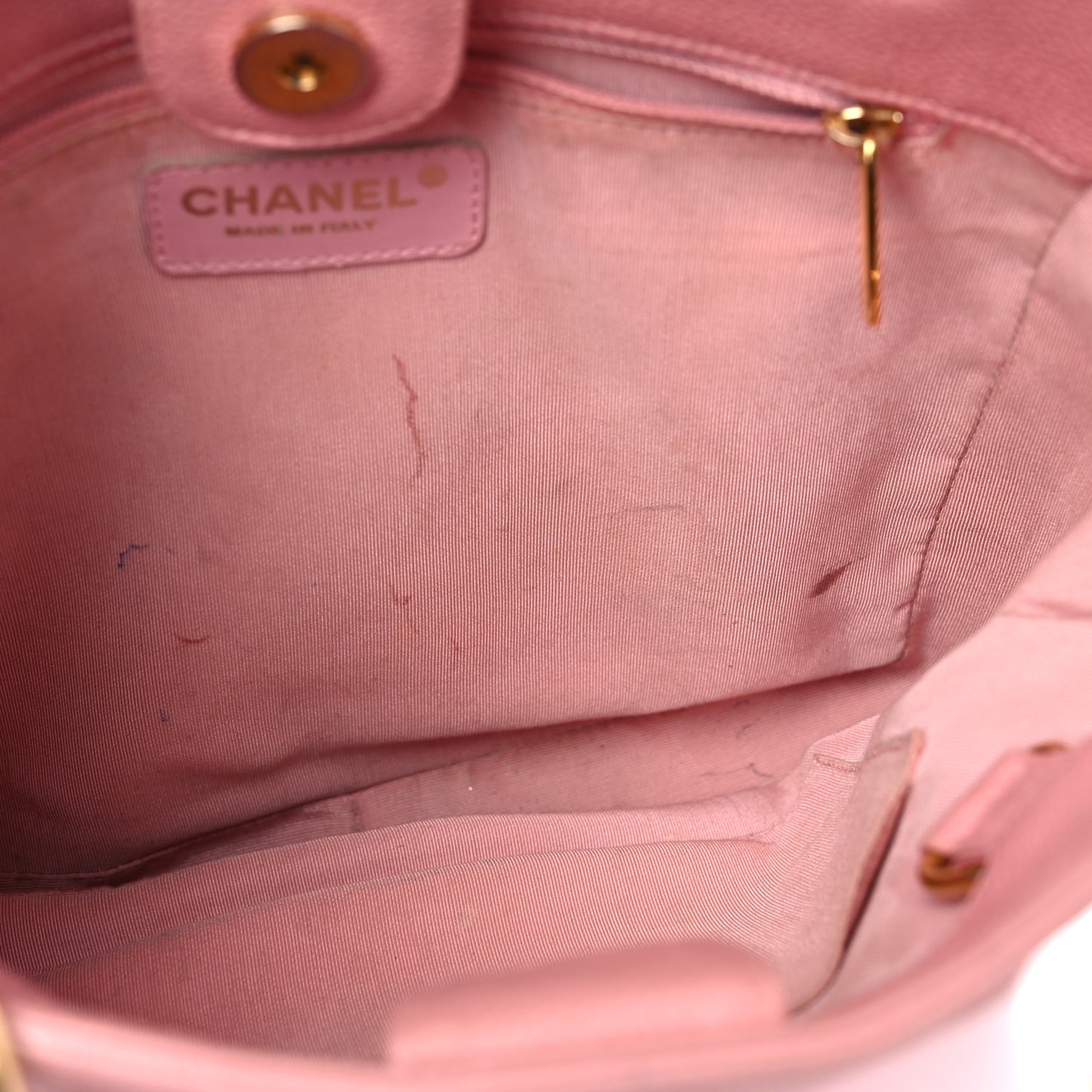 Caviar Quilted Petit Shopping Tote PST Pink