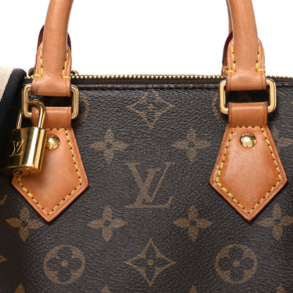 Louis Vuitton Monogram Speedy Bandouliere 20 Black 7 of 11
